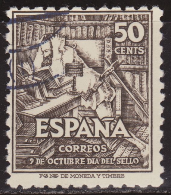 z vendido España 1947 1012 Sello º Cent. Nacimiento de Cervantes 50 Timbre Espagne Spain Spagna Espana Espanha Spanje Spanien Spanie Stamps Briefmarke Francobolli Timbre Postal Postzegel Selo Postal